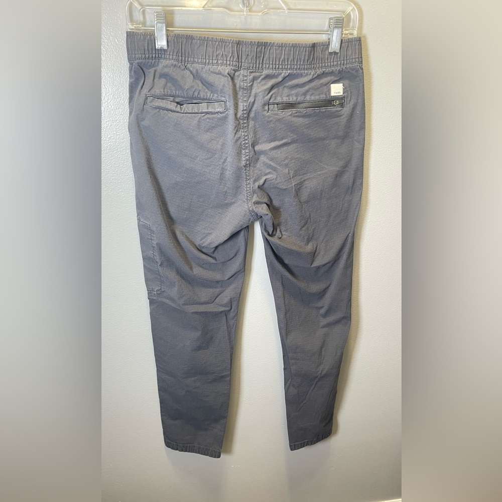 Vuori Women's Gray Pull On Ripstop Cotton Stretch Drawstring Pants Size Small - Picture 2 of 3